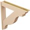 Ekena Millwork 7 1/2-in W x 42-in D x 42-in H Funston Trad Rough Cedar Woodgrain TimberThane Outlooker, Primed Tan OUTUR075X42X42FST04RCPR - alternate 4